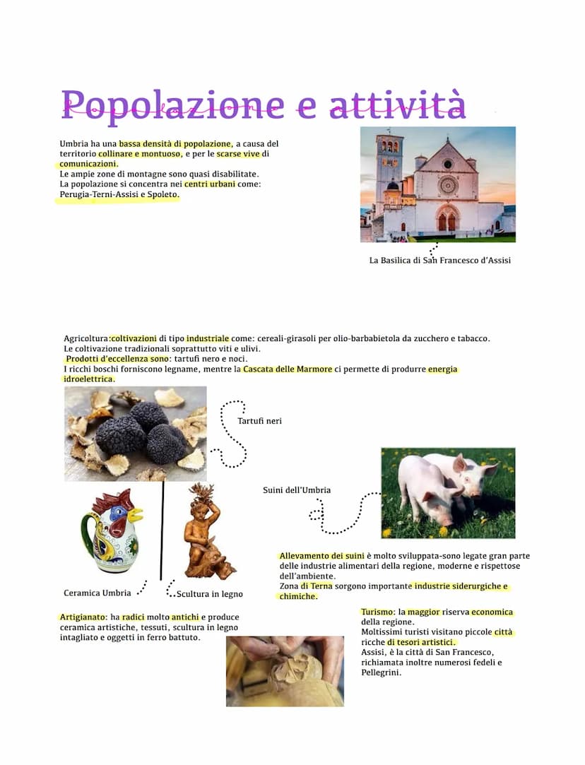 Posizione geografica:
Si trova nel centro Italia; confina con:
Toscana-Marche e Lazio non ha sbocchi sul mare.
Umbria
Come è il territorio:
