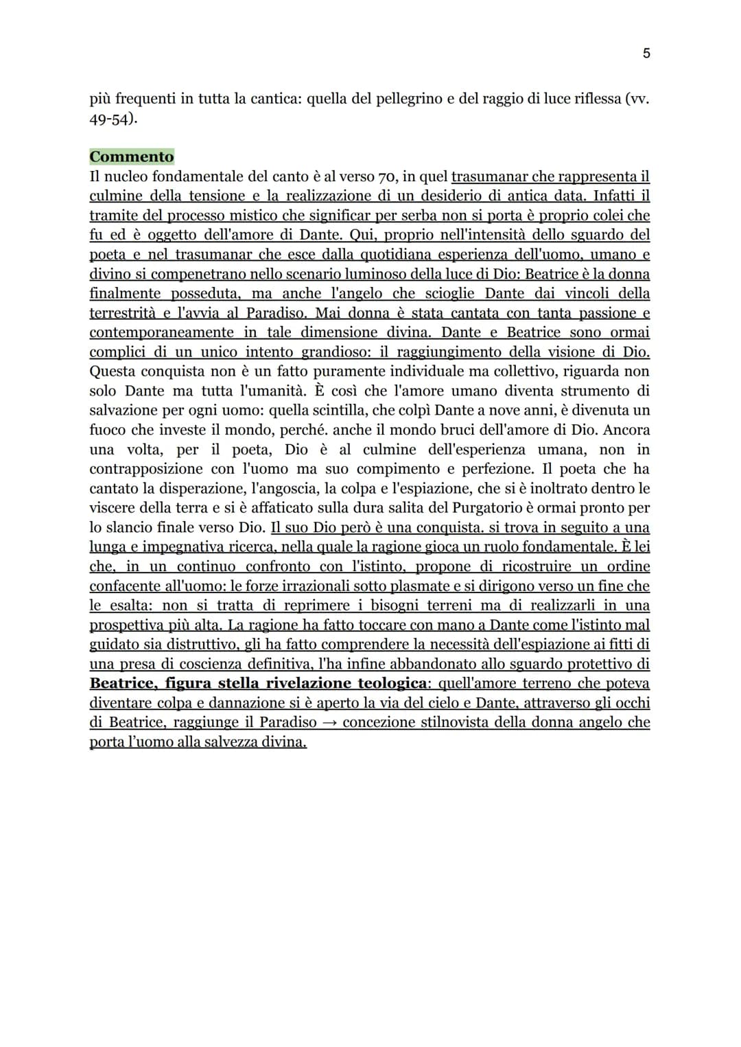 Dante Canto I del Paradiso
1
Introduzione al Paradiso
Il Paradiso come Dante lo vede e lo descrive, di fatto è inesistente. Infatti se l'inf