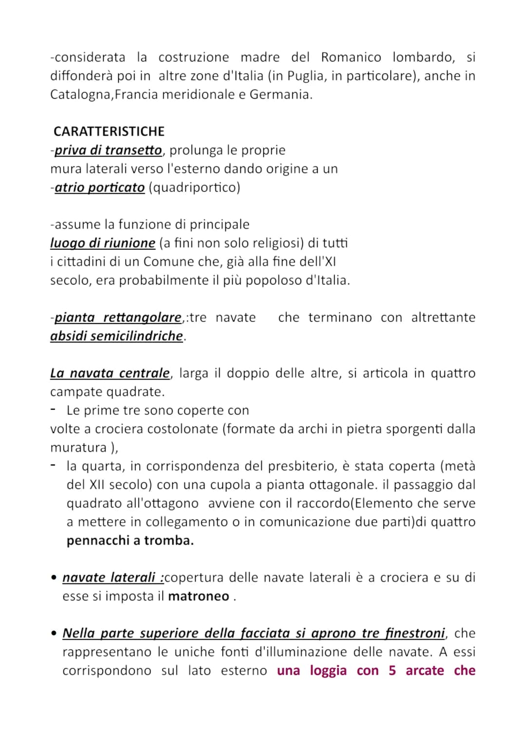 Arte romanica
Le esperienze artistiche che si manifestano tra il mille e il XII sono
definite Romaniche, allude all'origine romana.
Gli edif