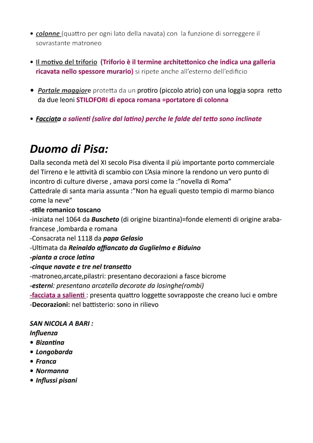 Arte romanica
Le esperienze artistiche che si manifestano tra il mille e il XII sono
definite Romaniche, allude all'origine romana.
Gli edif