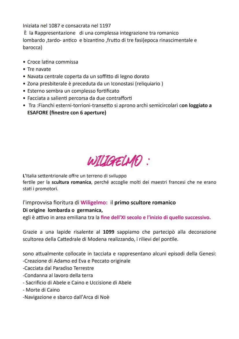 Arte romanica
Le esperienze artistiche che si manifestano tra il mille e il XII sono
definite Romaniche, allude all'origine romana.
Gli edif