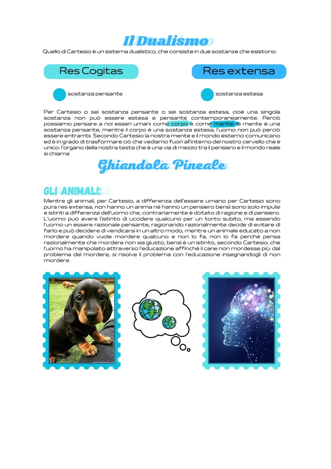 Cartesio inizia a girare per l'Europa con lo scopo di frequentare salotti filosofici per discutere del
metodo giusto per la ricerca filosofi
