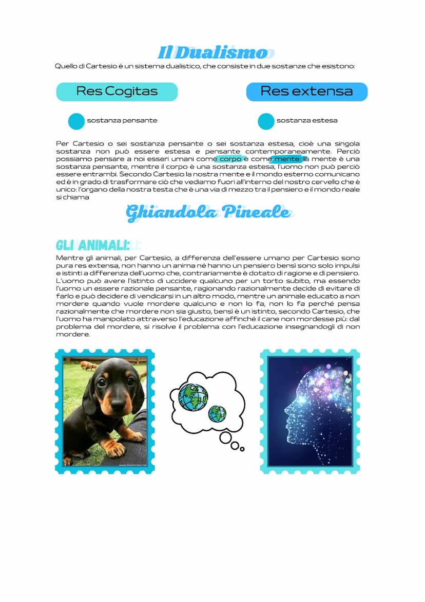 Cartesio inizia a girare per l'Europa con lo scopo di frequentare salotti filosofici per discutere del
metodo giusto per la ricerca filosofi