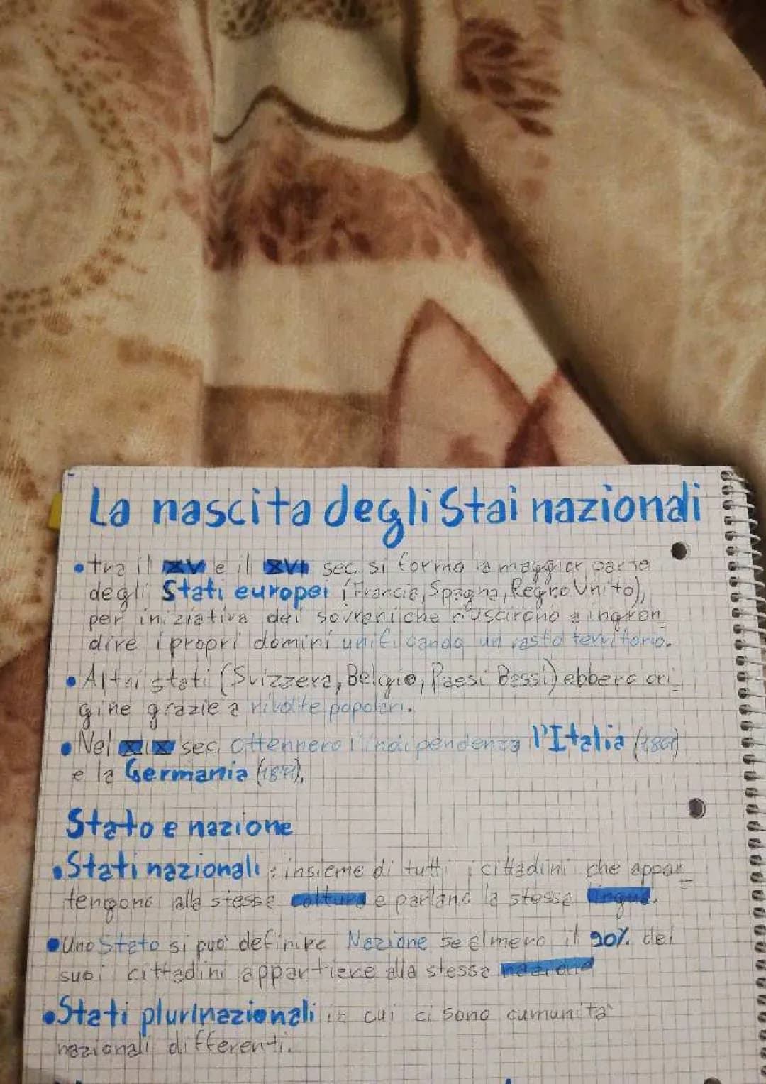 LA NASCITA DEGLI STATI NAZIONALI
