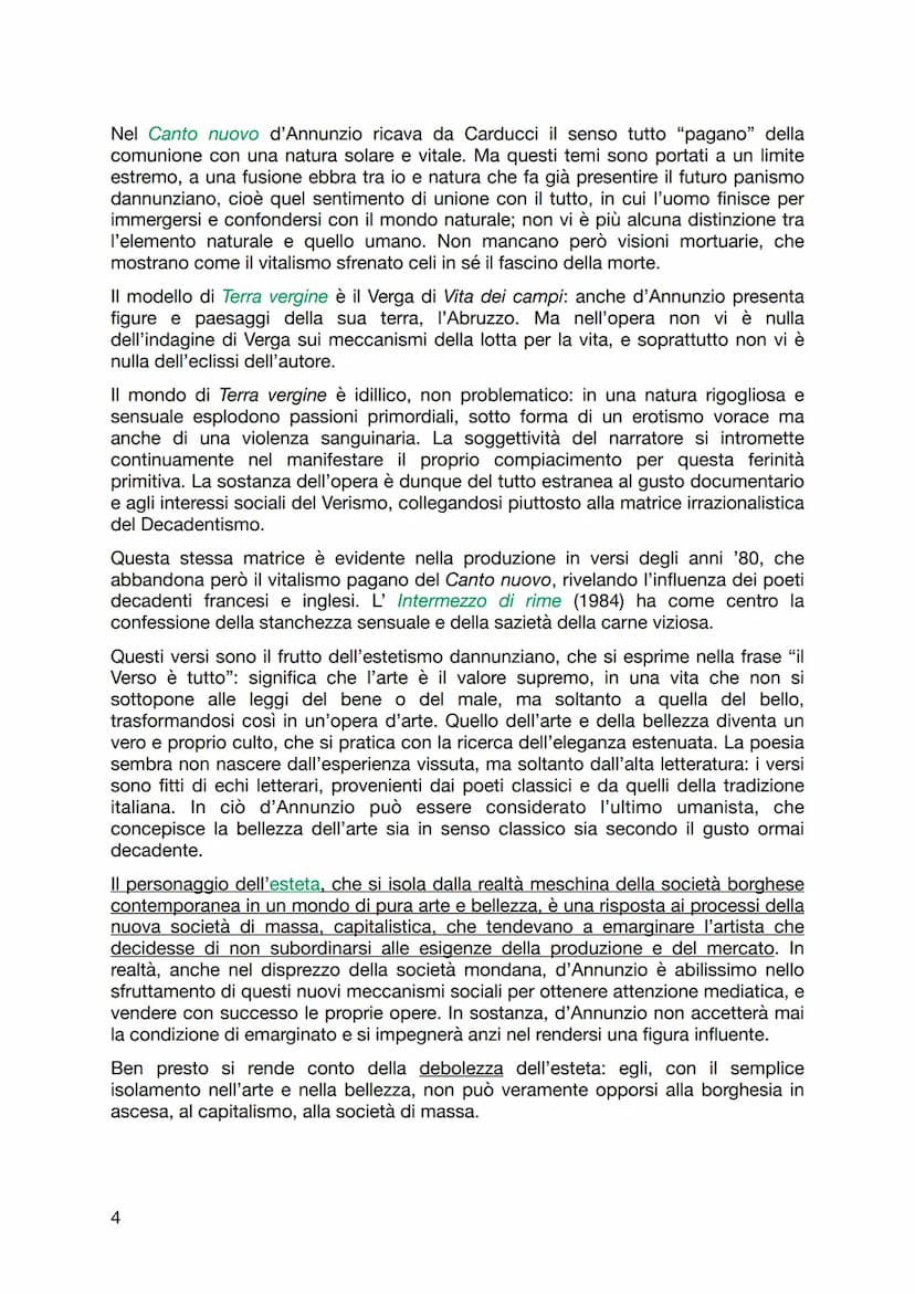 Gabriele D'Annunzio
Vita e pensiero politico
Gabriele d'Annunzio è uno dei pochi scrittori italiani del '900 ad avere fama
europea. La spett