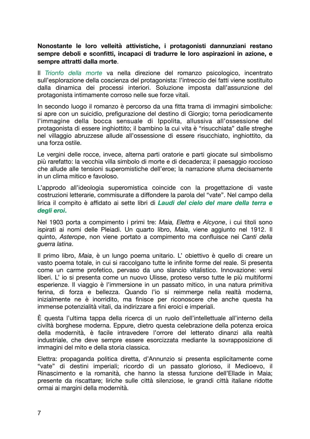 Gabriele D'Annunzio
Vita e pensiero politico
Gabriele d'Annunzio è uno dei pochi scrittori italiani del '900 ad avere fama
europea. La spett