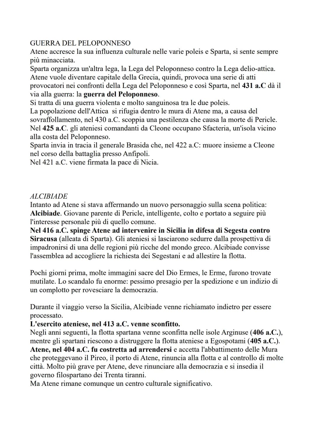 DOPO LE GUERRE PERSIANE
LE POLEIS GRECHE CONTRO I PERSIANI
Dopo la vittoria sull'impero persiano, i greci e persiani erano ancora in uno sta