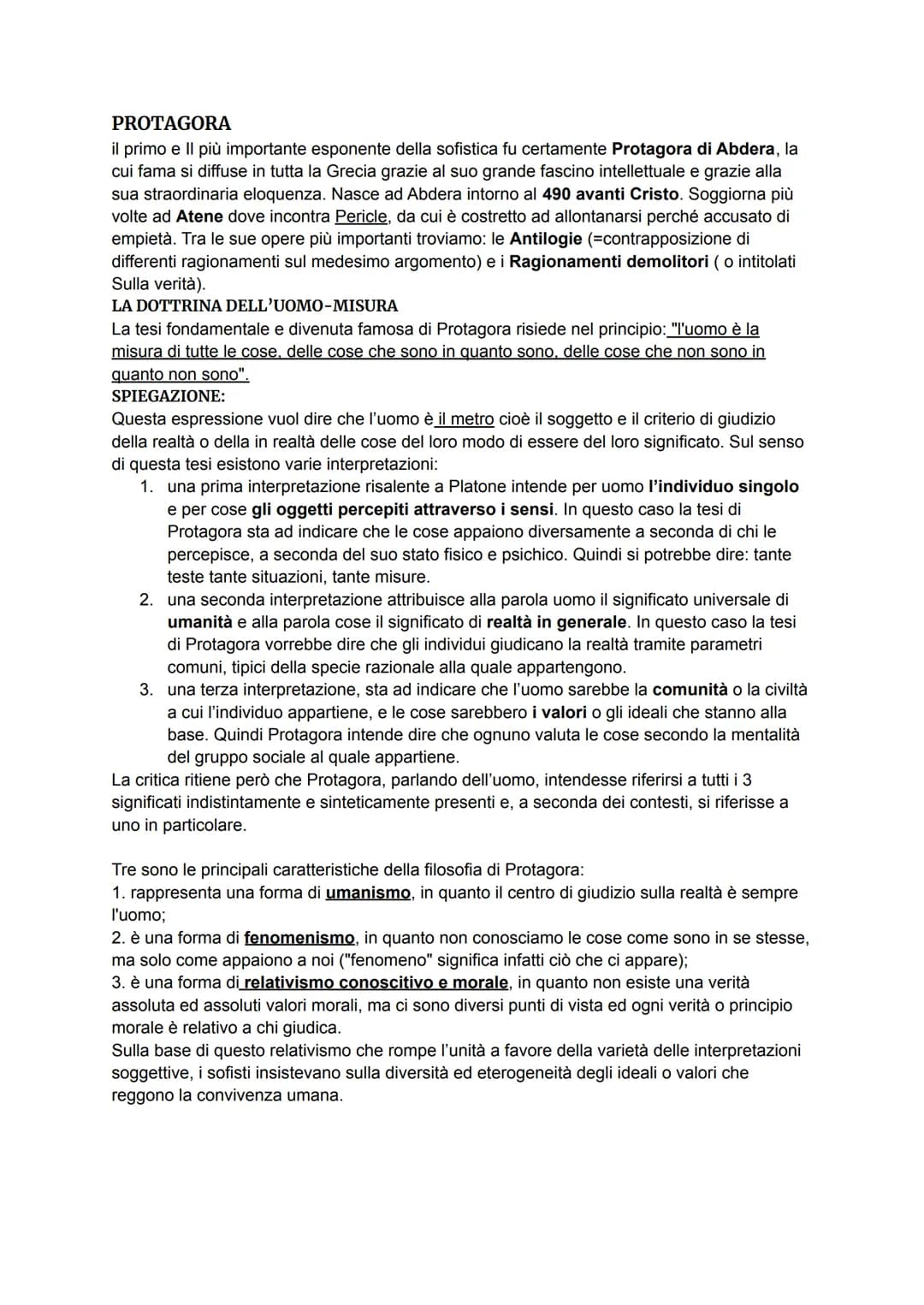 I SOFISTI
Col termine "sofisti" vennero indicati, nel quinto secolo a.C., quegli intellettuali, dotati di
vasta cultura generale, che faceva