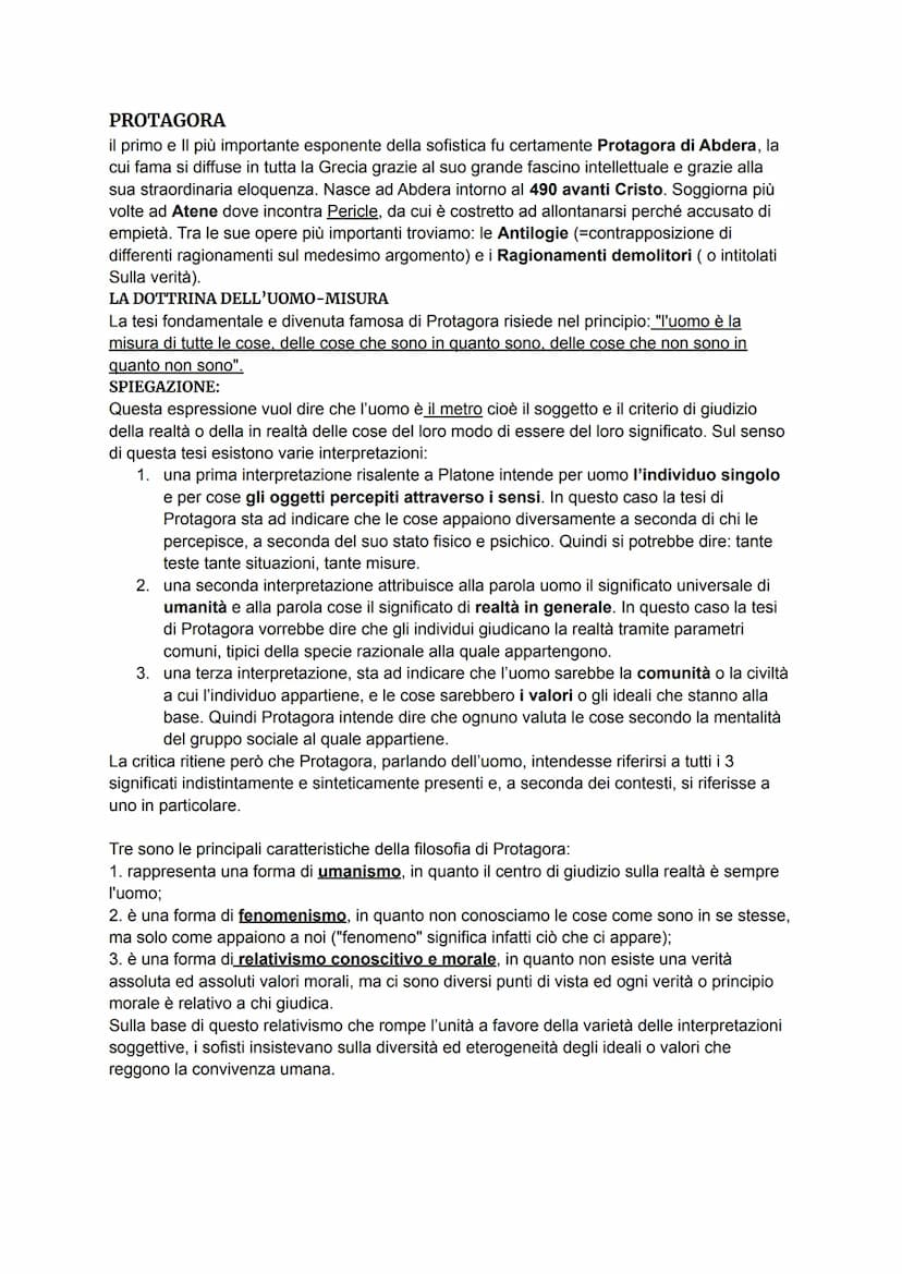 I SOFISTI
Col termine "sofisti" vennero indicati, nel quinto secolo a.C., quegli intellettuali, dotati di
vasta cultura generale, che faceva