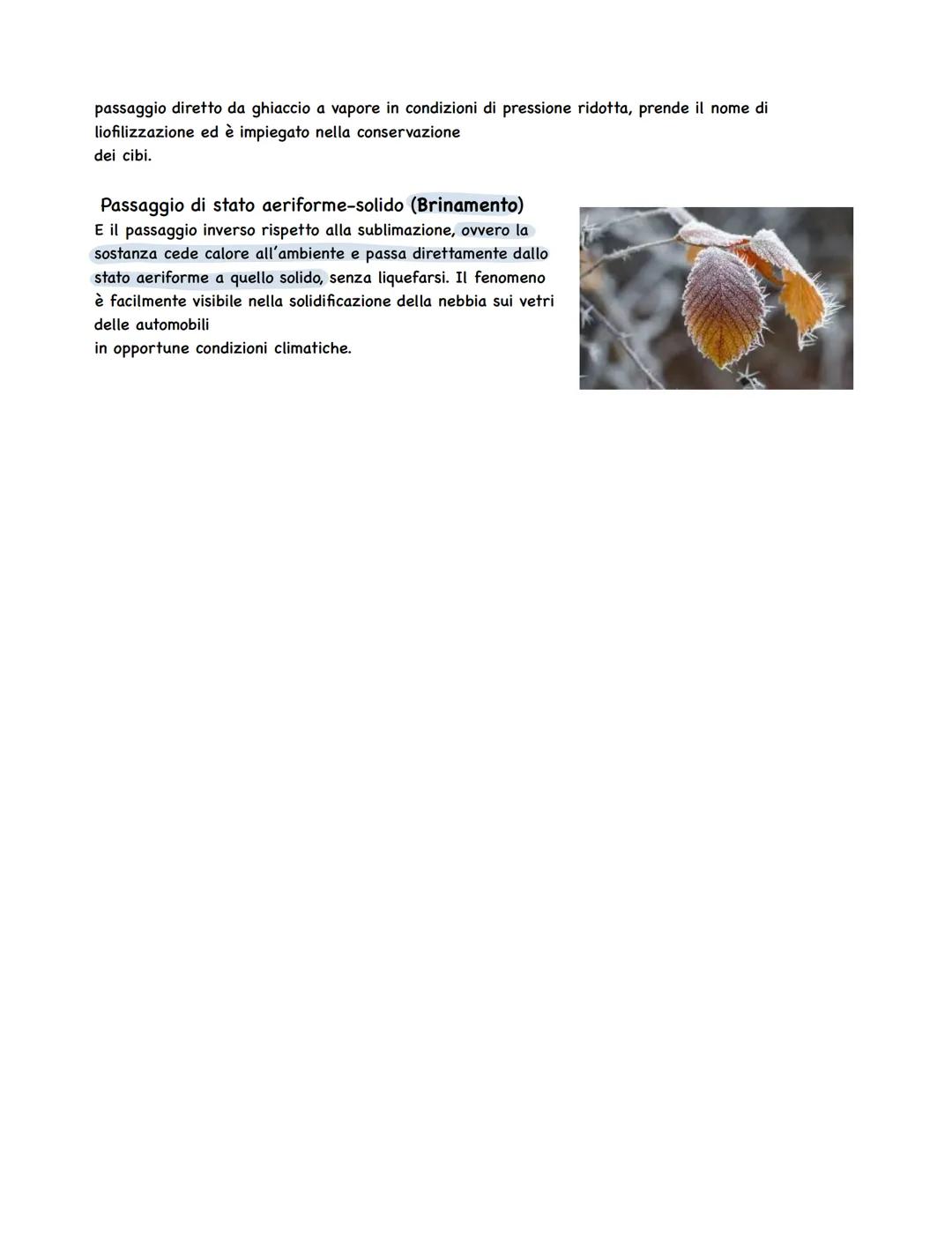 Stati di aggregazione della materia
In Natura la materia è presente in vari stati fisici (o stati di aggregazione). La scienza
ne identifica
