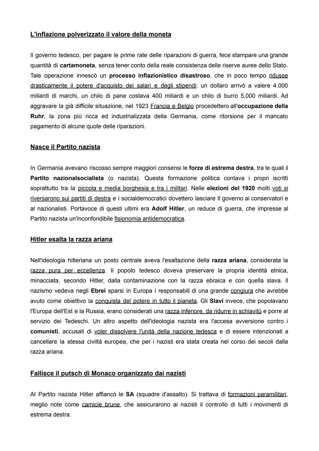 # LA GERMANIA TRA LE DUE GUERRE: IL NAZISMO

## Il governo stronca il tentativo rivoluzionario promosso dagli spartachisti

La Germania era 