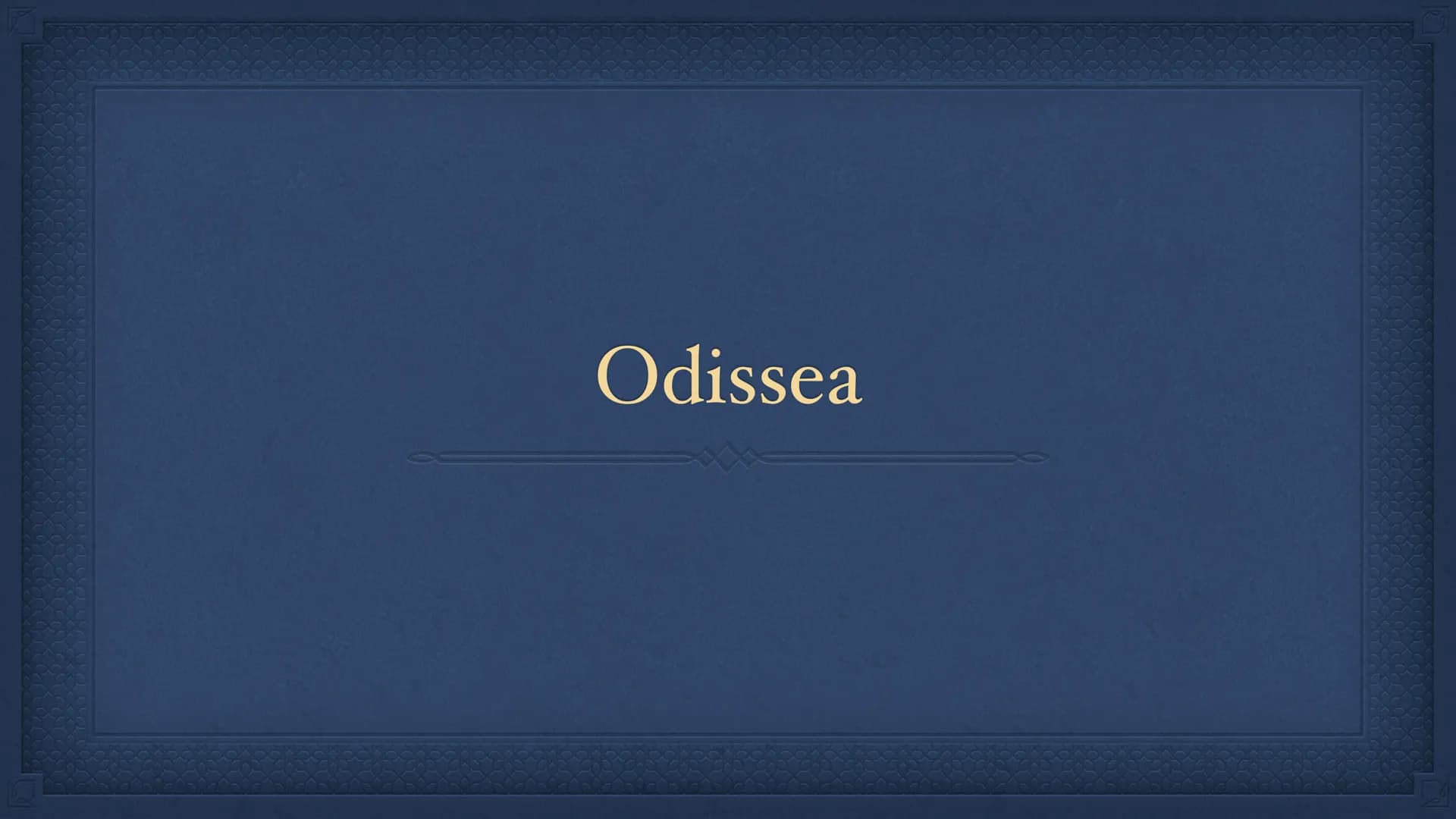 Odissea INTRODUZIONE
• L'Odissea é un poema epico scritto dal
greco Omero.
* Questo poema narra del lungo viaggio di ritorno compiuto
dall'e