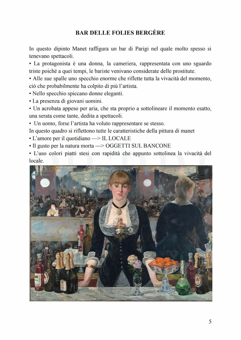IMPRESSIONISMO
L'impressionismo nasce in maniera spontanea, per iniziativa di alcuni artisti che
si ritrovano e cercano insieme di dar vita 