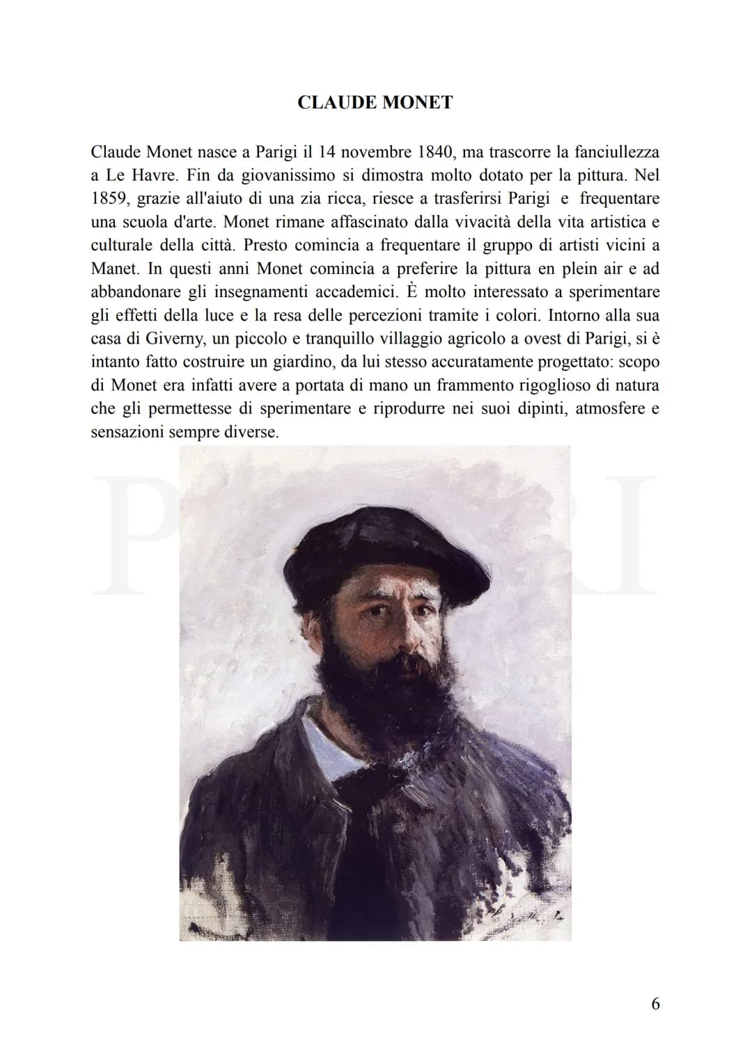 IMPRESSIONISMO
L'impressionismo nasce in maniera spontanea, per iniziativa di alcuni artisti che
si ritrovano e cercano insieme di dar vita 