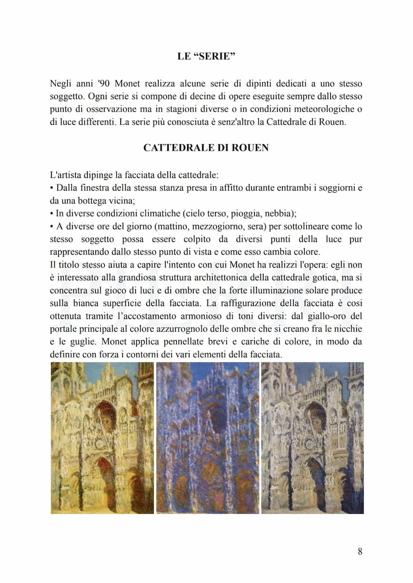 IMPRESSIONISMO
L'impressionismo nasce in maniera spontanea, per iniziativa di alcuni artisti che
si ritrovano e cercano insieme di dar vita 