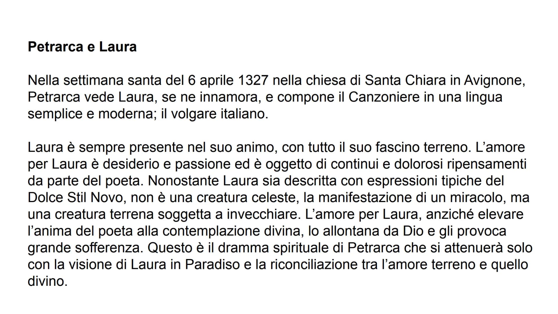 Francesco Petrarca
Nasce ad Arezzo nel 1304
Figlio di un notaio fiorentino esiliato per motivi politici, fu costretto fin da piccolo
a segui