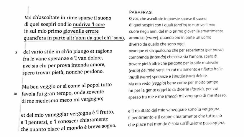 Francesco Petrarca
Nasce ad Arezzo nel 1304
Figlio di un notaio fiorentino esiliato per motivi politici, fu costretto fin da piccolo
a segui