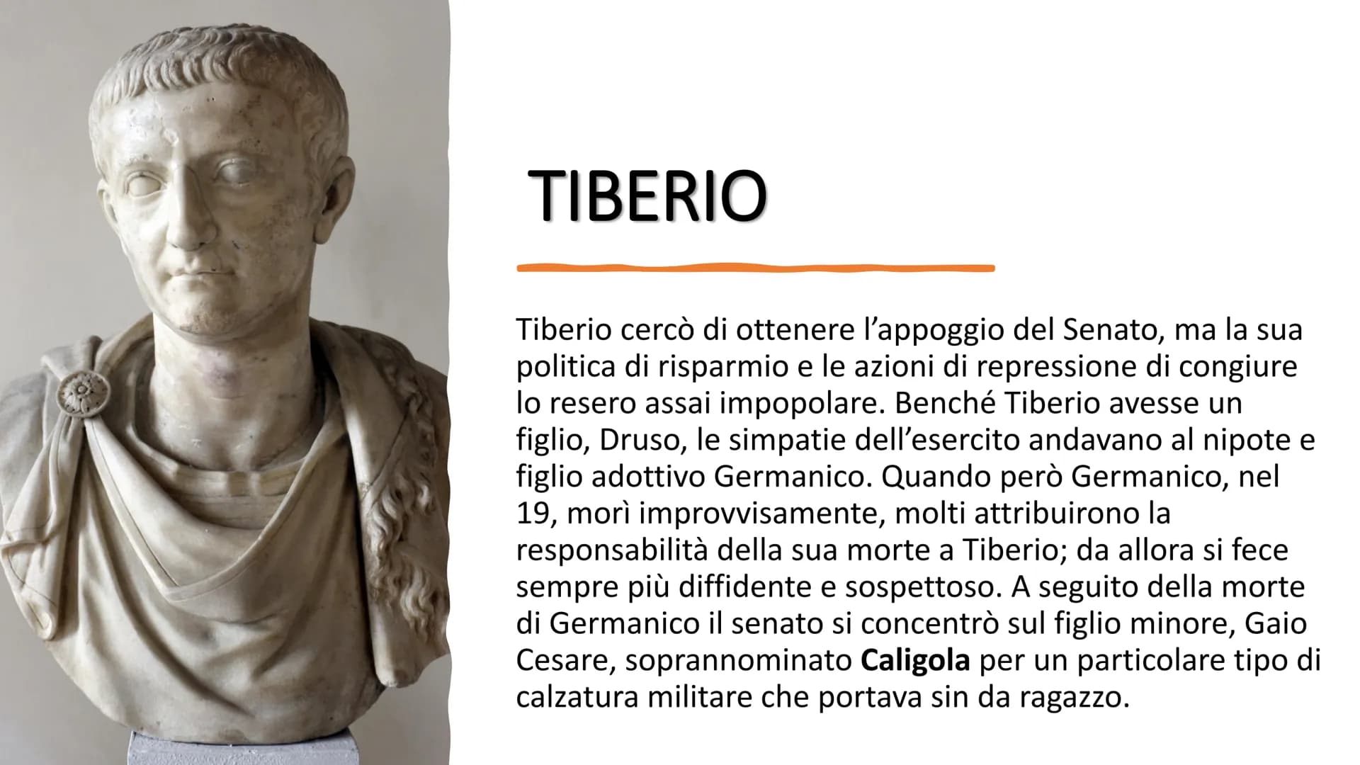 Muser Capitaly
LA DINASTIA GIULIO-CLAUDIA
normal Alla morte di Augusto, nel 14 d.C., non era stato previsto alcun
criterio sulla successione