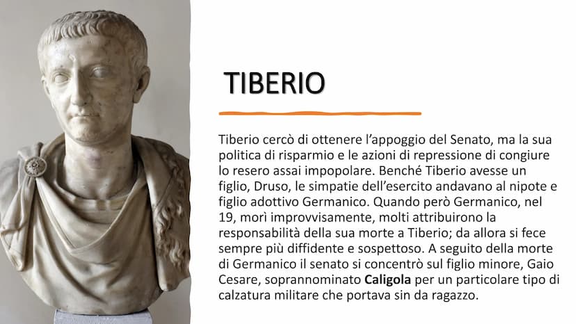 Muser Capitaly
LA DINASTIA GIULIO-CLAUDIA
normal Alla morte di Augusto, nel 14 d.C., non era stato previsto alcun
criterio sulla successione
