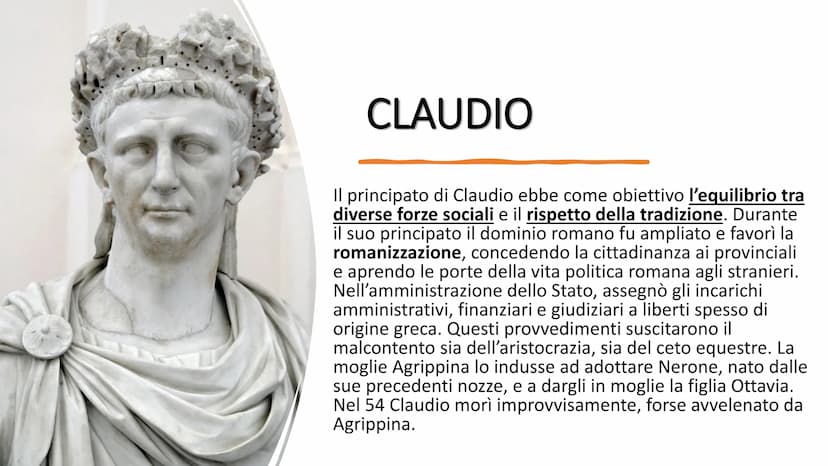 Muser Capitaly
LA DINASTIA GIULIO-CLAUDIA
normal Alla morte di Augusto, nel 14 d.C., non era stato previsto alcun
criterio sulla successione
