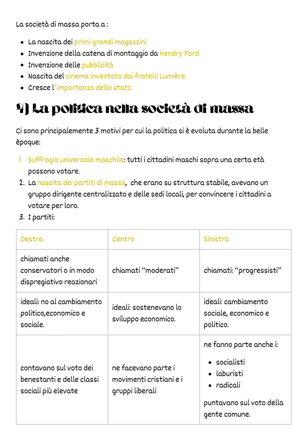 # storia

# la belle èpoque

## 1) Ottimismo e fiducia nel progresso

L'Europa vive un periodo di sviluppo e pace tra gli ultimi anni dell'o