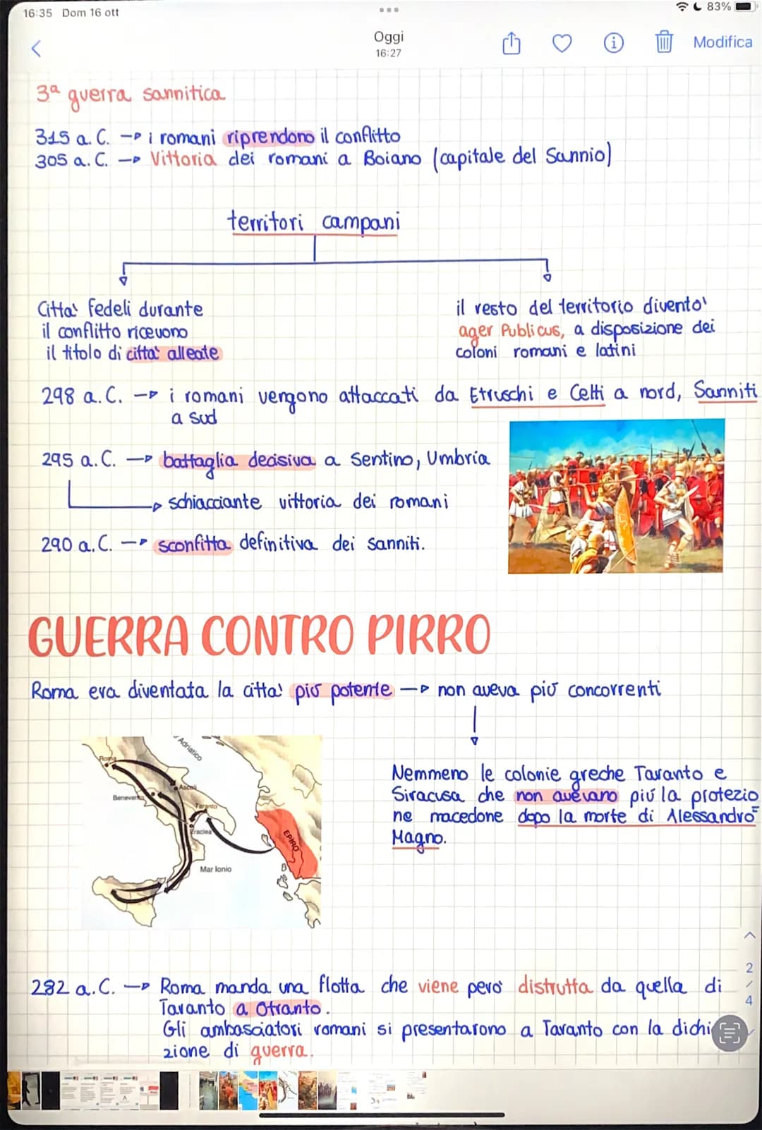 
<p>Il popolo dei Sanniti, un popolo indoeuropeo che abitava le zone del Molise e dell'Abruzzo dal 6° secolo a.C. al 5° secolo a.C., invase 