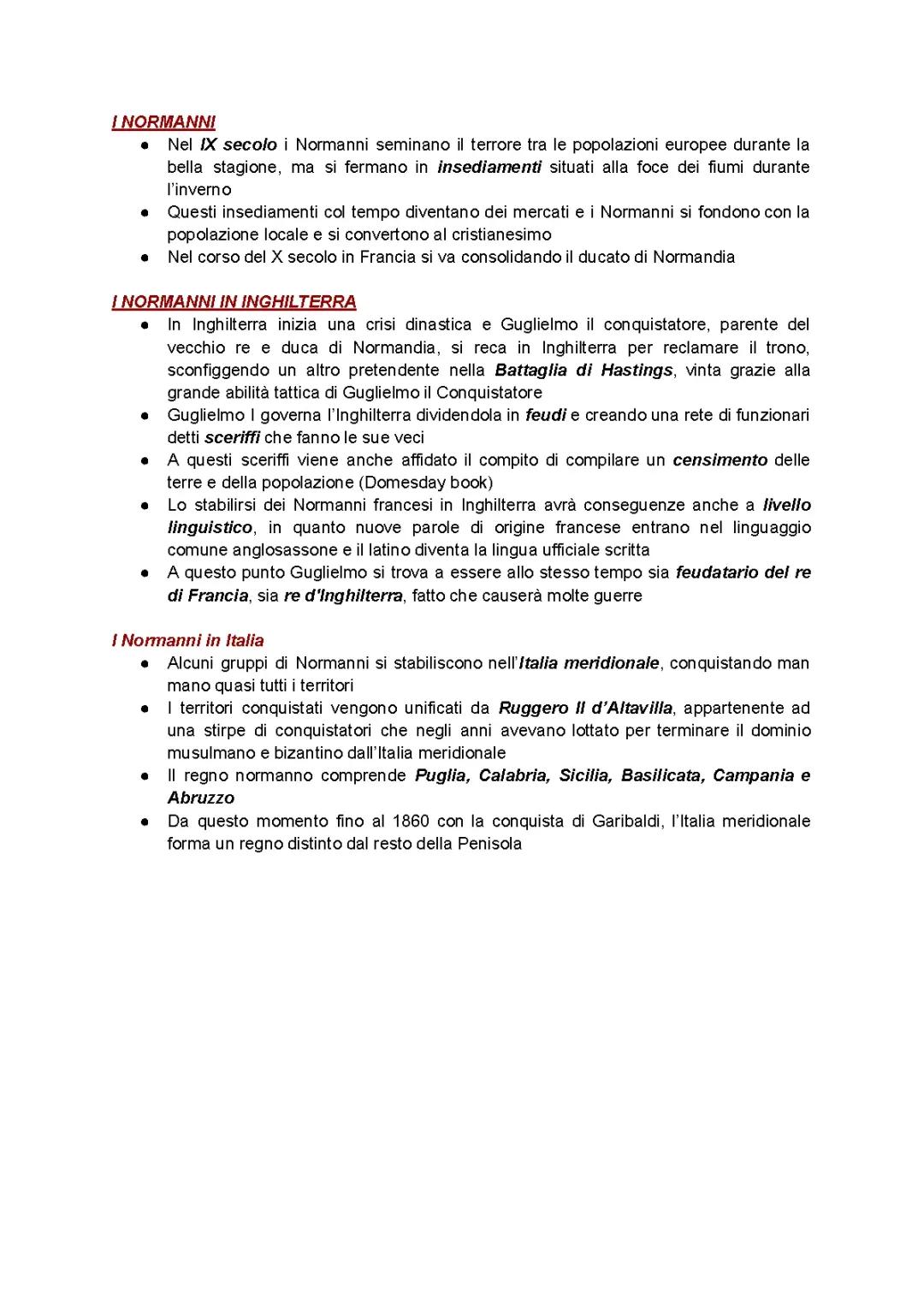 I Normanni: Conquiste e Insediamenti 