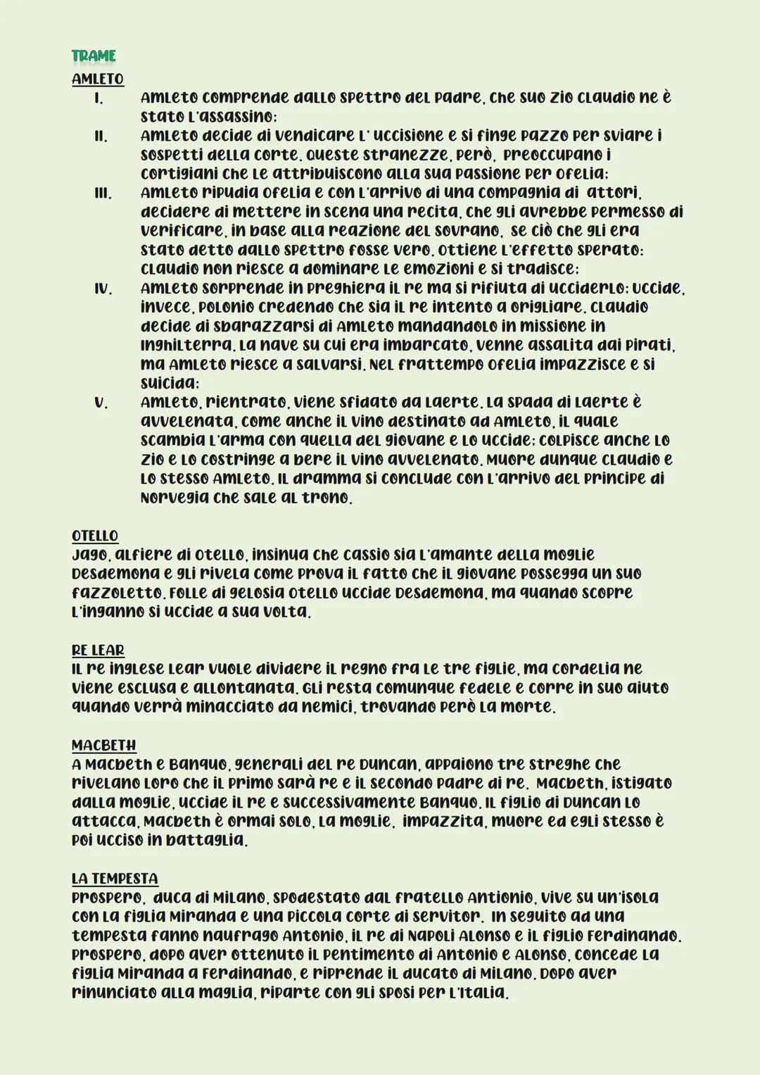 OPERE:
VITA
1564: nasce a stratford-upon-
AVON:
1592: Londra conosce il conte di
southampton →
comproprietario del Globe
Theatre e poi del t