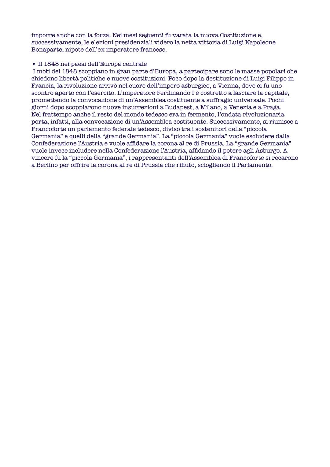 # L'ondata rivoluzionaria del 1848

• Il 1848, l'anno dei portenti

Nei primi mesi del 1848 gran parte dell'Europa fu travolta da un'ondata 