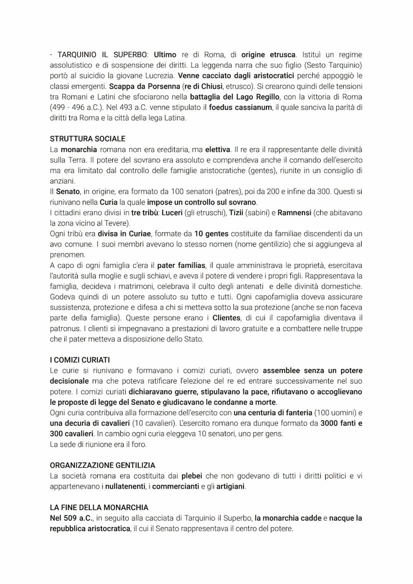 LA ROMA MONARCHICA
ORIGINI DI ROMA
Tra l'VIII e il VII secolo a.C. nacque Roma. Prima della sua nascita, già a partire dal X secolo
a.C., i 