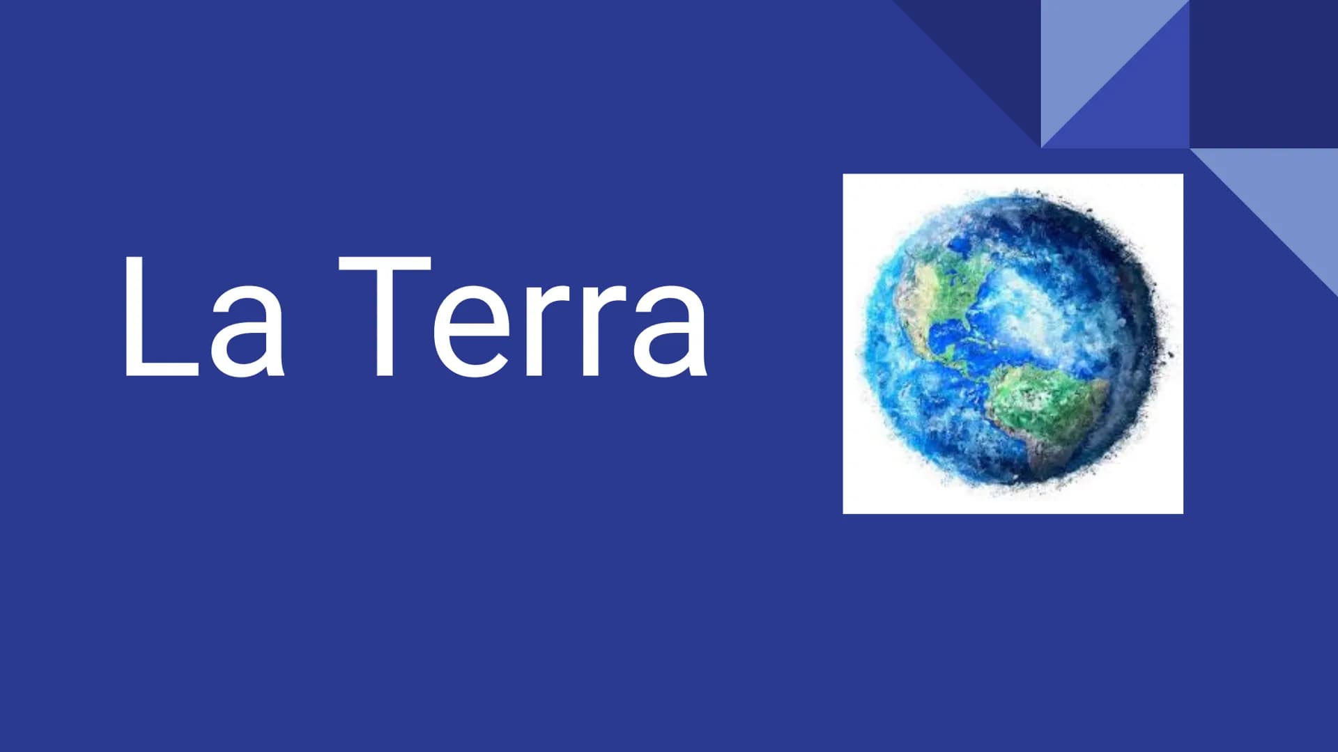 La Terra La Terra
La terra è una sfera schiacciata ai poli,(perchè ha
delle irregolarità superficiali, questa deformazione
è stata causata n