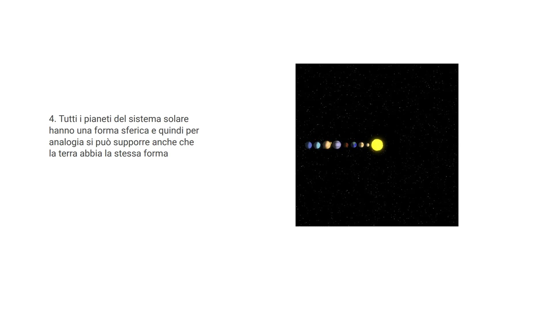 La Terra La Terra
La terra è una sfera schiacciata ai poli,(perchè ha
delle irregolarità superficiali, questa deformazione
è stata causata n