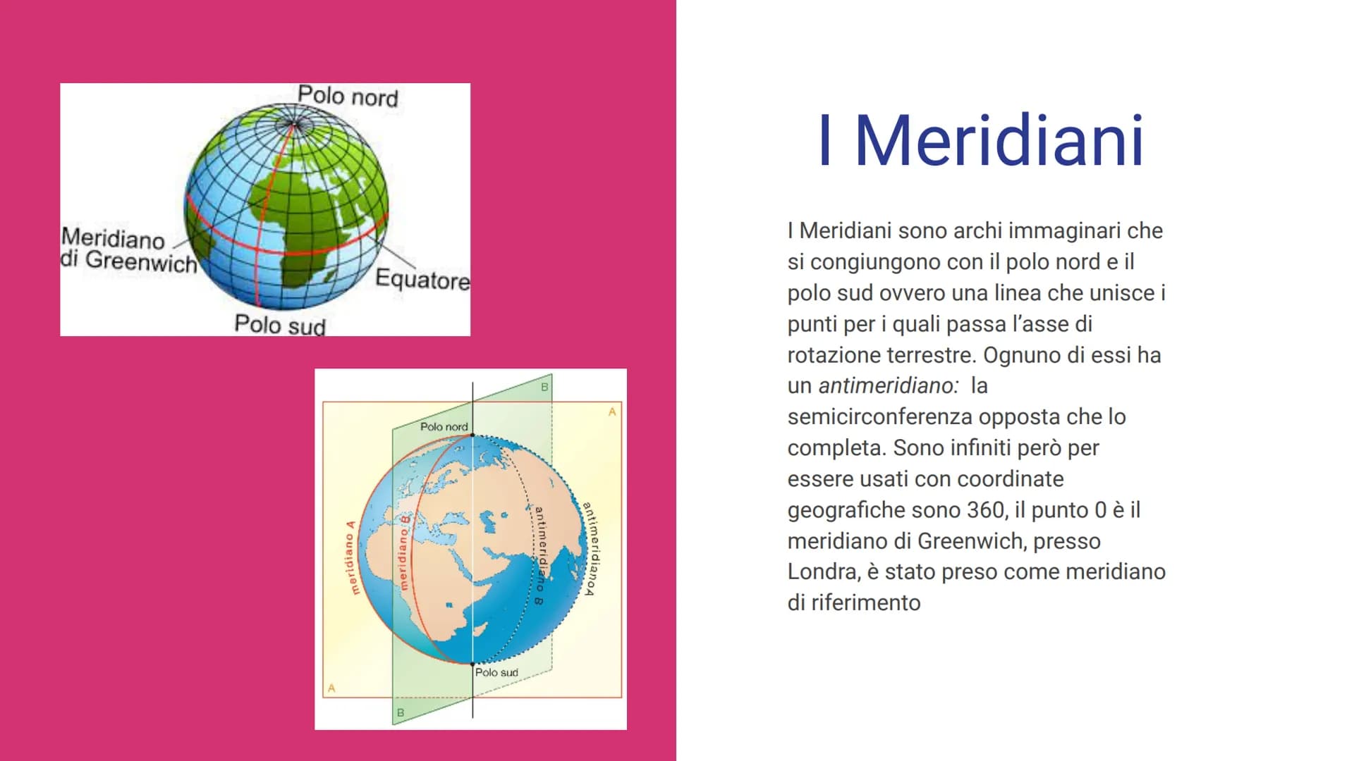 La Terra La Terra
La terra è una sfera schiacciata ai poli,(perchè ha
delle irregolarità superficiali, questa deformazione
è stata causata n