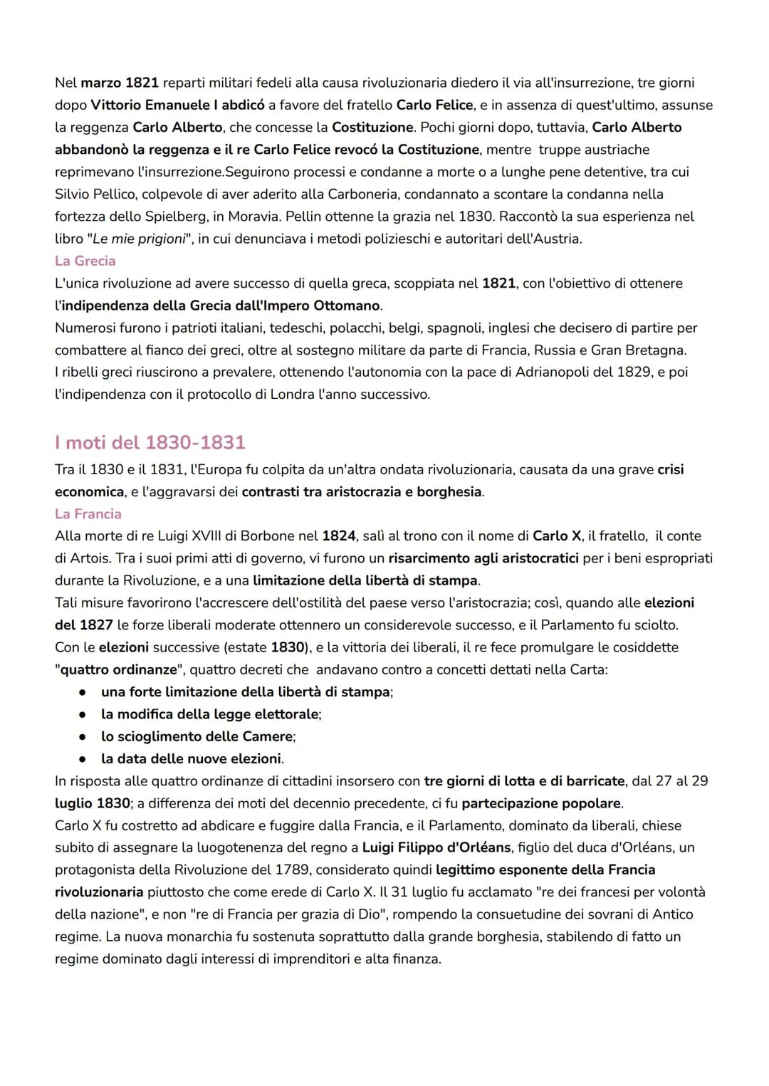 La Restaurazione e i moti rivoluzionari
Il congresso di Vienna
Dopo la sconfitta di Napoleone, i rappresentanti delle potenze europee, che a