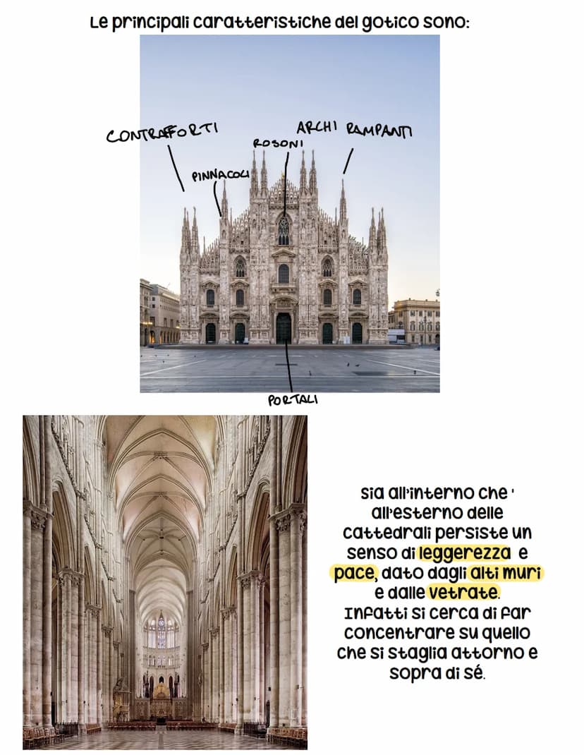 foh
S.,
ON
2H Gotico
F
VE OVARI
VGERIVS/B
2900
All'inizio del XII secolo, in
Francia si crearono le
prime architetture
gotiche, che poi si
a