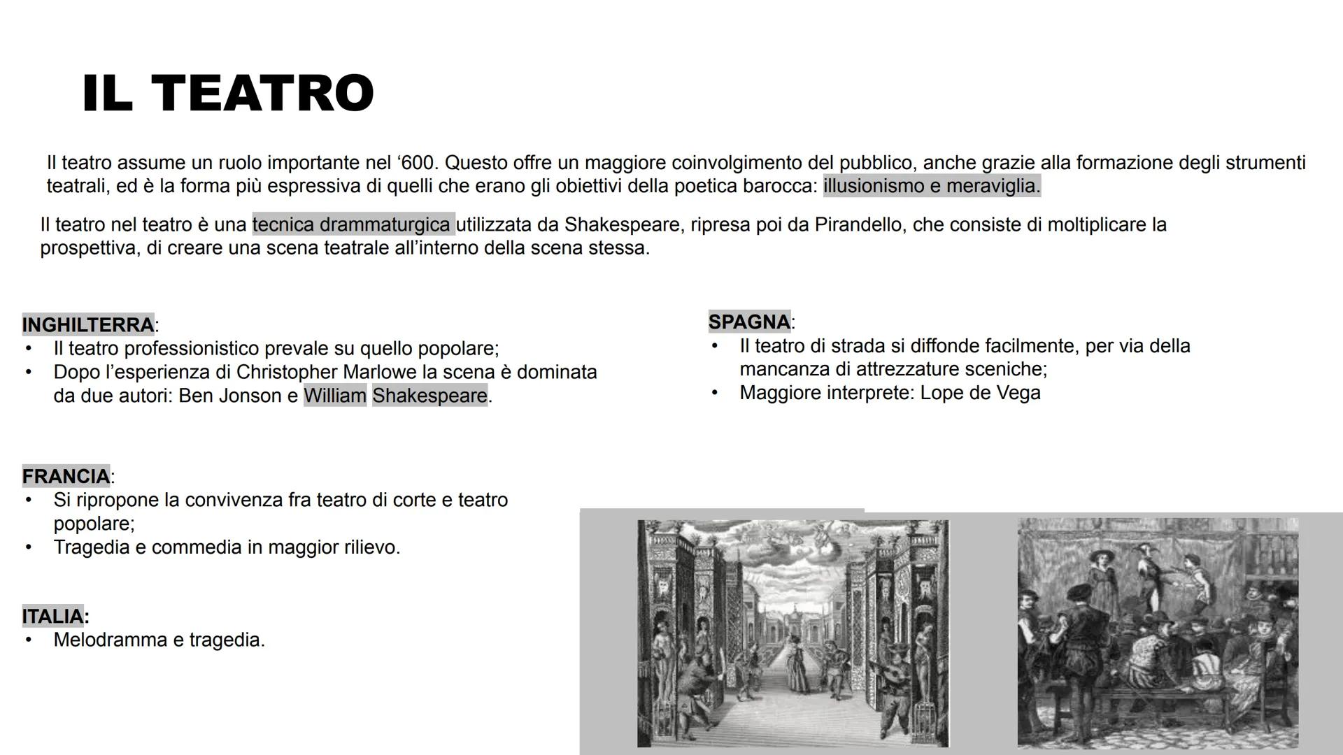 IL TEATRO E IL
ROMANZO
Nel '600 IL ROMANZO
Nasce in Europa tra il Cinquecento e il Seicento, la diffusione di cui godette è il frutto della 