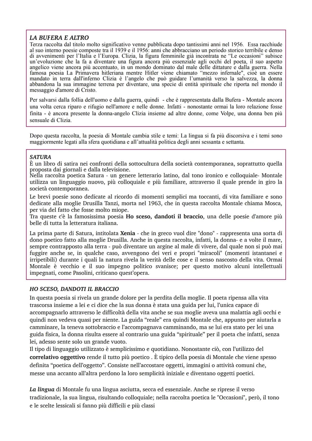 Eugenio Montale
La Vita
Montale nasce a Genova il 12 ottobre 1896 da una famiglia benestante. Frequenta scuole tecniche e ottiene il
diploma