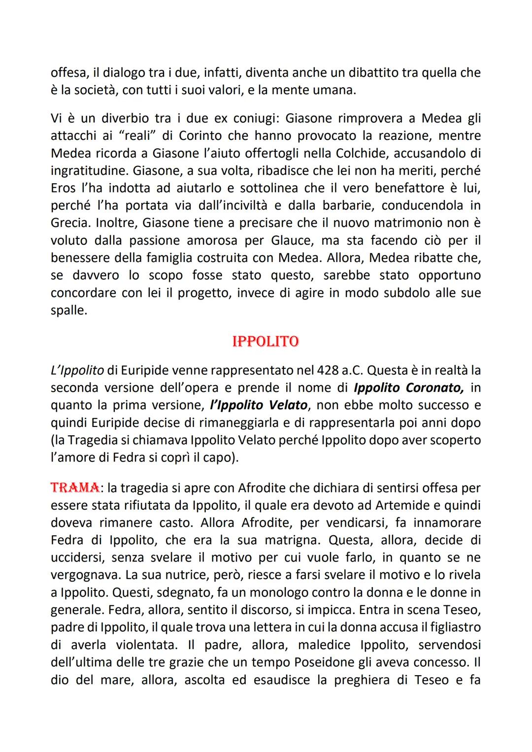 # EURIPIDE

VITA

Euripide nacque a Salamina circa nel 480 a.C. in una famiglia alquanto
agiata, infatti ricevette un'educazione di alto liv