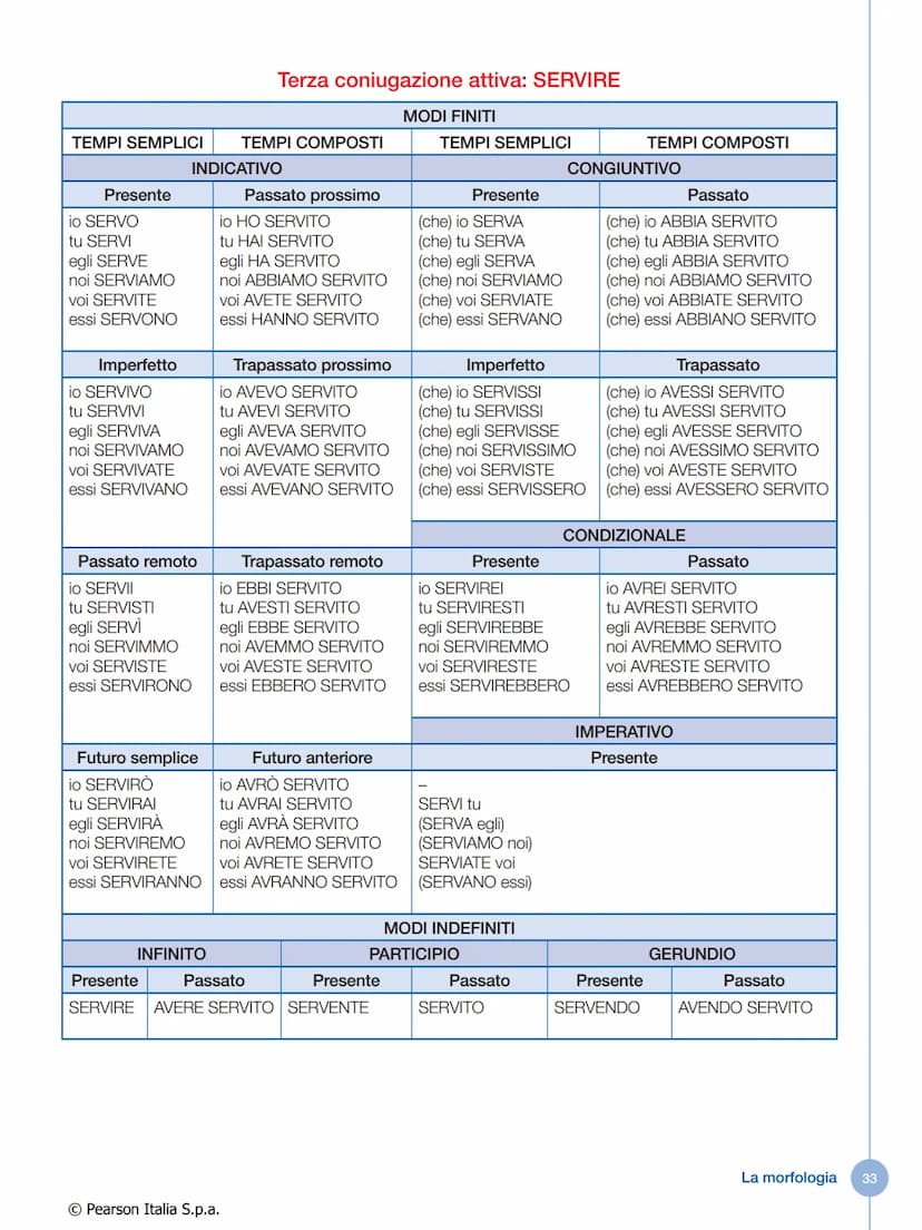 IL VERBO
Che cos'è il verbo
Il verbo è la parte variabile del discorso che indica:
• un'azione compiuta da una persona o da una cosa
• un'az