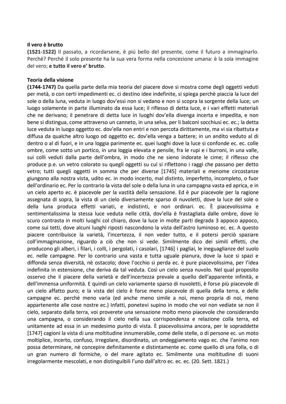 Zibaldone
La teoria del piacere
[165-172] Il sentimento della nullità di tutte le cose, la insufficienza di tutti i piaceri a riempierci
l'a