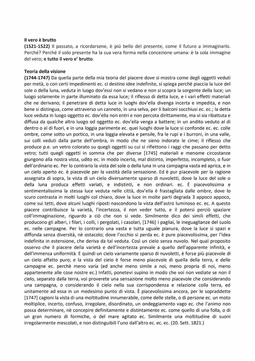 Zibaldone
La teoria del piacere
[165-172] Il sentimento della nullità di tutte le cose, la insufficienza di tutti i piaceri a riempierci
l'a