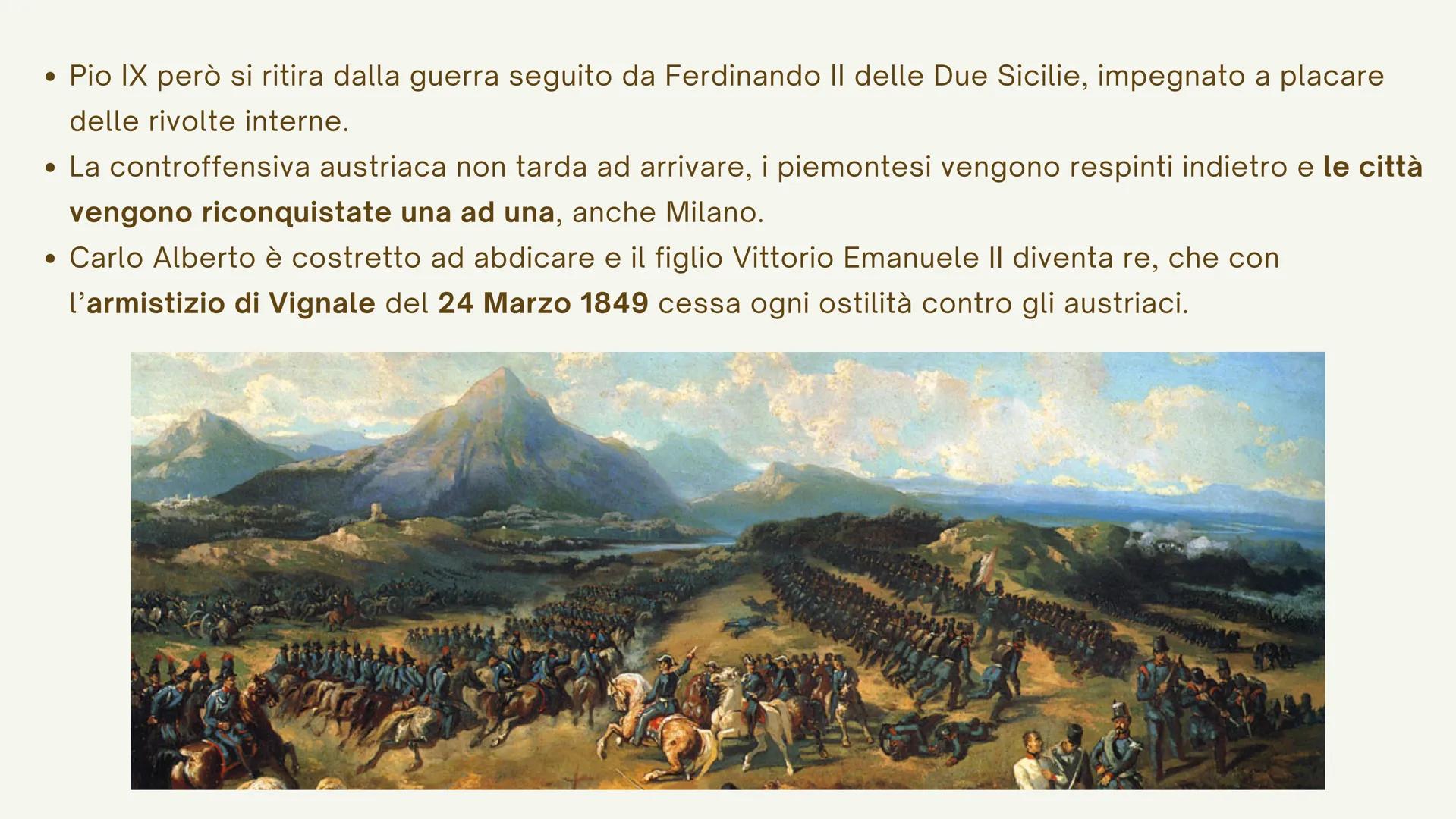 LE GUERRE
D'INDIPENDENZA
Dai moti del Quarantotto all'annessione del Veneto Le rivolte in Italia
In Italia, tutti i governanti, percepito lo