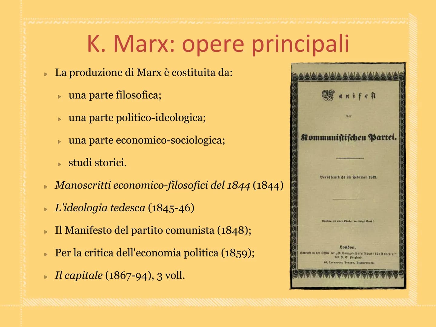 INNNNN
Karl Marx
Trasformare la società
Prof.ssa Mariantonietta Romano
IIS Giotto Ulivi «Venne infine un tempo in cui tutto ciò che gli uomi