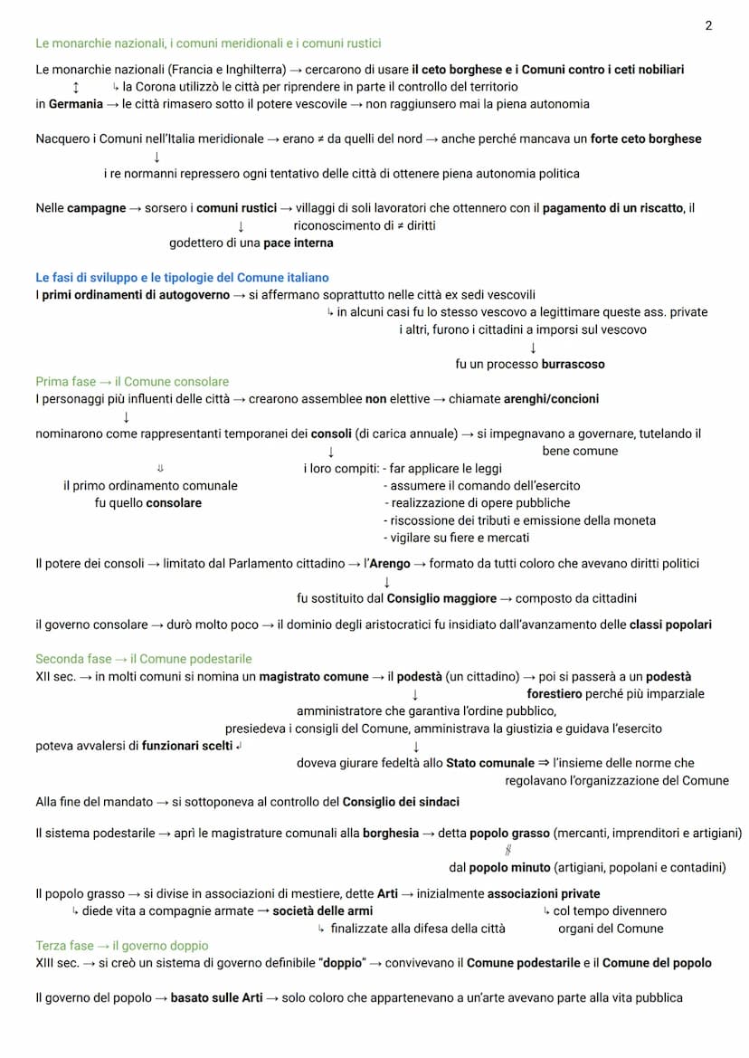 Medioevo
I comuni - cap. 4
L'origine dei comuni in Italia ed Europa
Le origini del comune risalgono al XI sec. → in seguito a: crescita demo