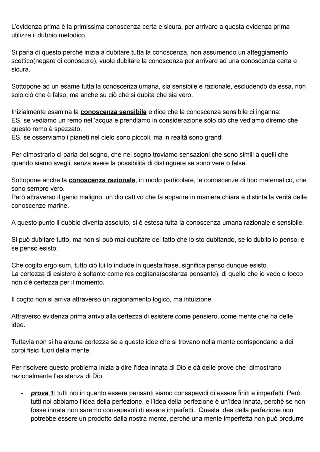 1.RENATO CARTESIO
Con la rivoluzione scientifica crolla la fisica di Aristotele, di conseguenza nel 600 sorge un problema al
livello filosof
