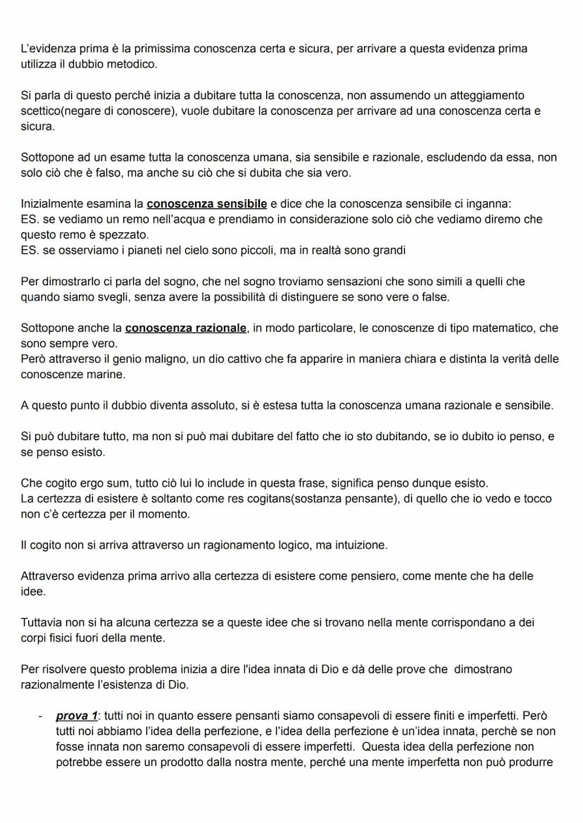 1.RENATO CARTESIO
Con la rivoluzione scientifica crolla la fisica di Aristotele, di conseguenza nel 600 sorge un problema al
livello filosof