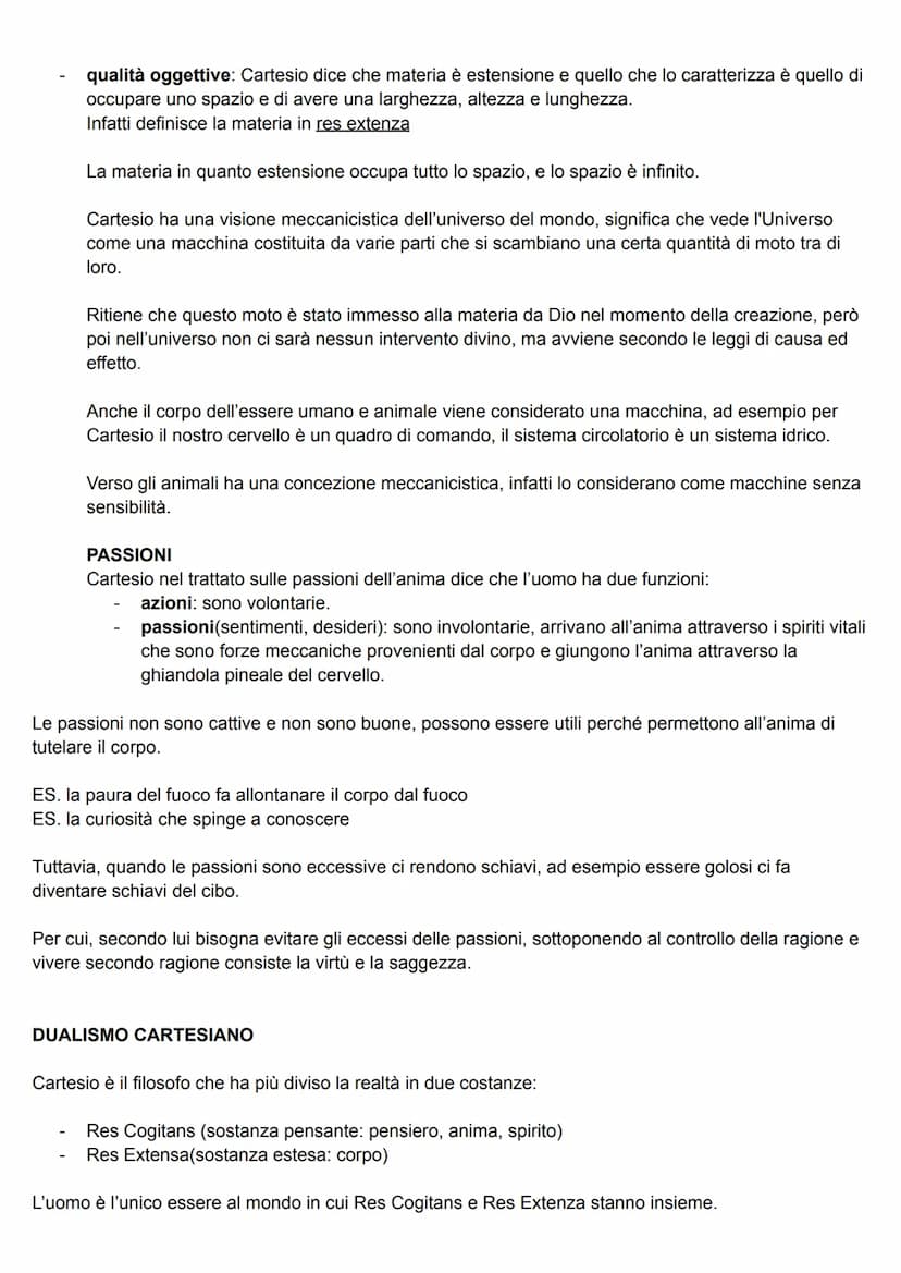 1.RENATO CARTESIO
Con la rivoluzione scientifica crolla la fisica di Aristotele, di conseguenza nel 600 sorge un problema al
livello filosof