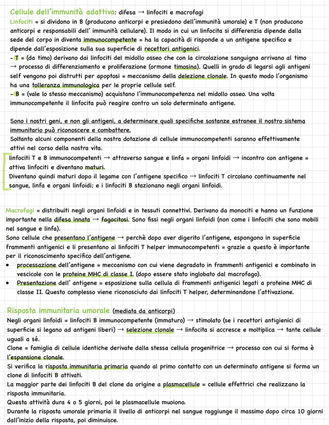 Sistema linfatico = insieme vasi= circolazione linfatica
Rete vasi linfatici → linfa.
Tessuti e organi linfoidi.
1
In alcuni tratti è parall