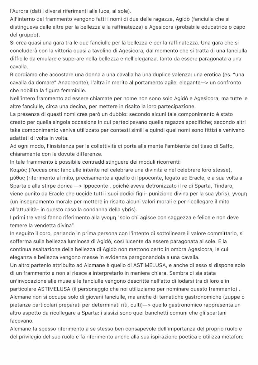 Greco Lirica corale
La lirica corale è una tipologia di poesia cantata da un coro e la particolarità di tale genere è il
fatto che rappresen