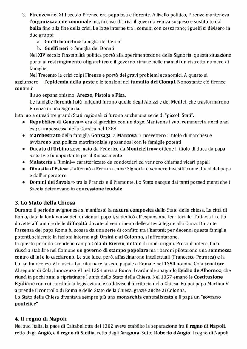 L'ITALIA DEGLI STATI REGIONALI
1. Le Signorie cittadine italiane
Alla fine del Duecento molti Comuni italiani sentirono il bisogna di cambia